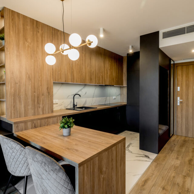 Projekt aranżacji wnętrz apartamentu hotelowego I